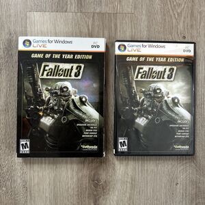 Fallout 3: Game of the Year Edition 2 Disc PC DVD Windows Live CIB Complete